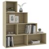Book Cabinet/Room Divider 155x24x160 cm Engineered Wood – Sonoma oak