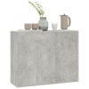 Sideboard 88x30x70 cm Engineered Wood – Concrete Grey