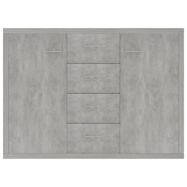 Sideboard 88x30x65 cm Engineered Wood – Concrete Grey