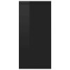 Sideboard 88x30x65 cm Engineered Wood – High Gloss Black