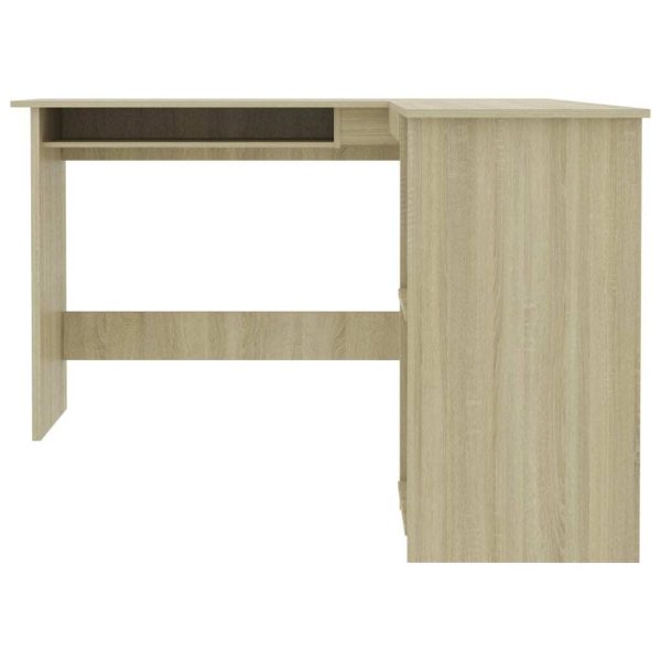L-Shaped Corner Desk 120x140x75 cm Engineered Wood – Sonoma oak