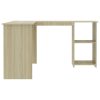 L-Shaped Corner Desk 120x140x75 cm Engineered Wood – Sonoma oak