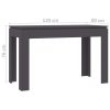 Dining Table 120x60x76 cm Engineered Wood – Grey
