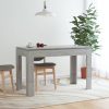 Dining Table 120x60x76 cm Engineered Wood – Concrete Grey