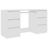 Writing Desk 140x50x77 cm Engineered Wood – White
