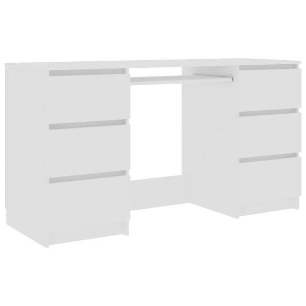 Writing Desk 140x50x77 cm Engineered Wood – White