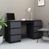 Writing Desk 140x50x77 cm Engineered Wood – Grey