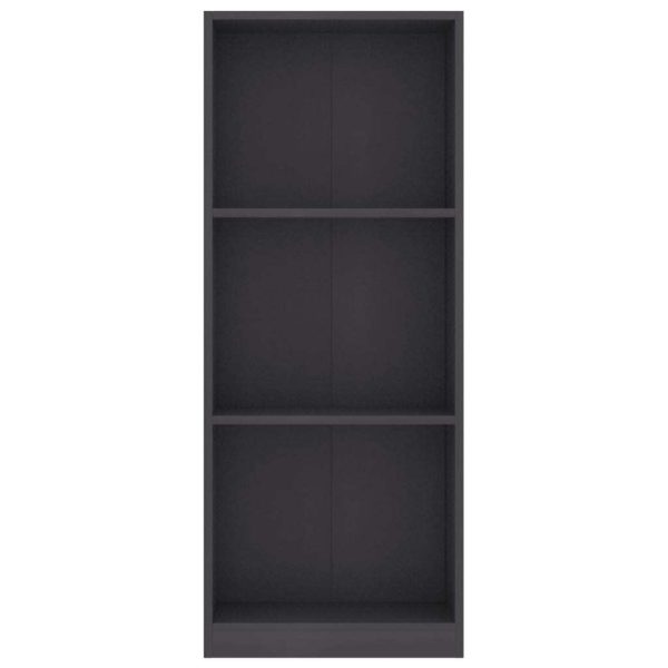 Bookshelf Engineered Wood – 40x24x108 cm, Grey