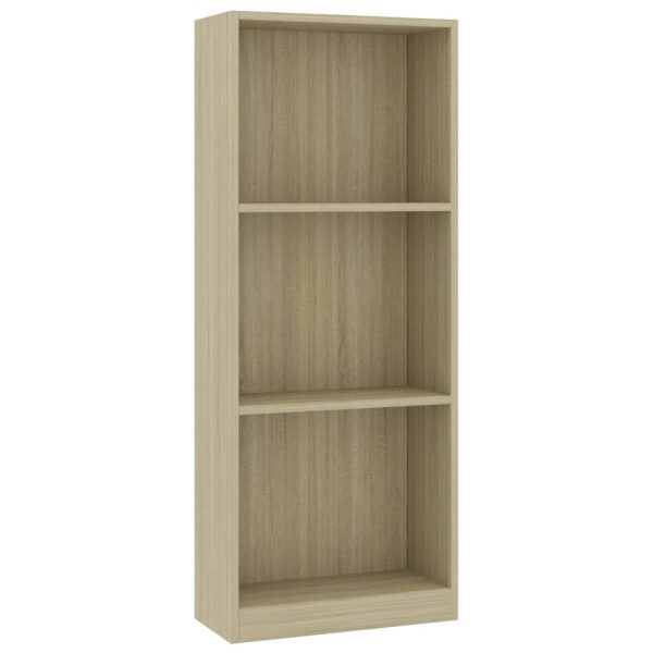 Bookshelf Engineered Wood – 40x24x108 cm, Sonoma oak
