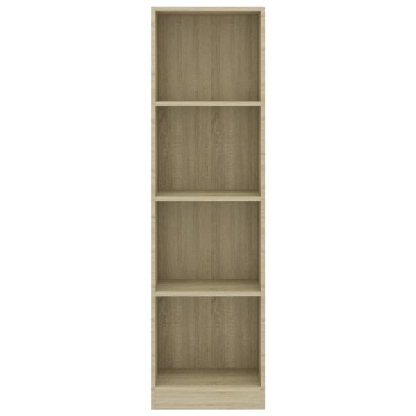 Bookshelf Engineered Wood – 40x24x142 cm, Sonoma oak