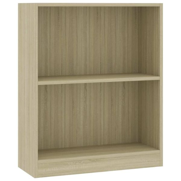 Bookshelf Engineered Wood – 60x24x74.5 cm, Sonoma oak