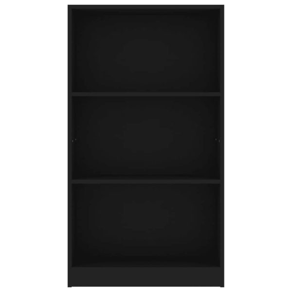Bookshelf Engineered Wood – 60x24x109 cm, Black