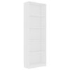 Bookshelf Engineered Wood – 60x24x175 cm, White