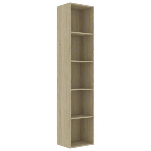 2-Tier Book Cabinet – 40x30x189 cm, Sonoma oak