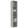 2-Tier Book Cabinet – 40x30x189 cm, Concrete Grey