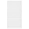 2-Tier Book Cabinet – 60x30x114 cm, White