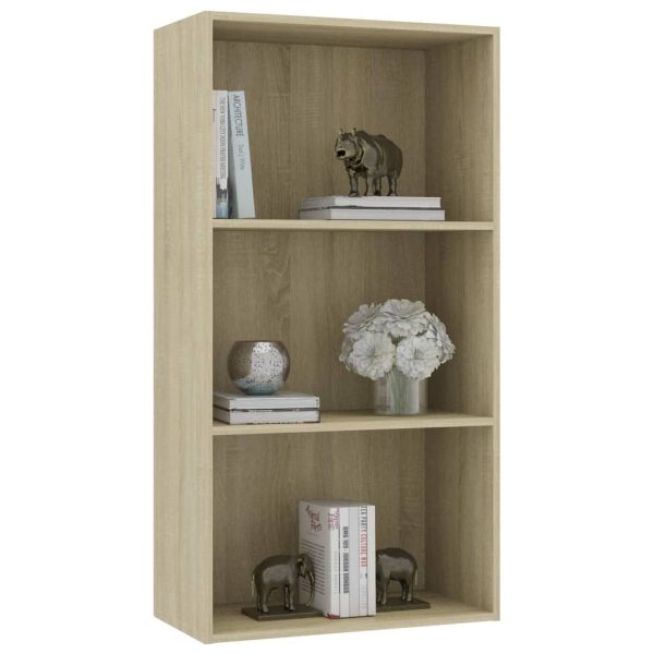 2-Tier Book Cabinet – 60x30x114 cm, Sonoma oak