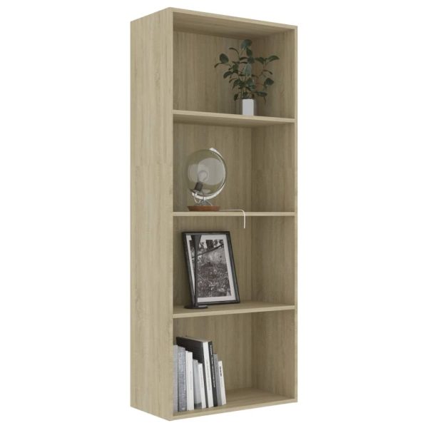 2-Tier Book Cabinet – 60x30x151.5 cm, Sonoma oak