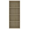 2-Tier Book Cabinet – 60x30x151.5 cm, Sonoma oak