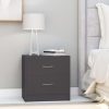 Depew Bedside Cabinet 40x30x40 cm Engineered Wood – Grey, 1