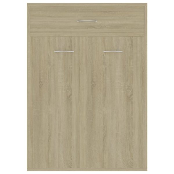 Shoe Cabinet 60x35x84 cm Engineered Wood – Sonoma oak