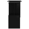 Corner Desk 200x50x76 cm Engineered Wood – High Gloss Black