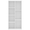 Book Cabinet 50x25x106 cm Engineered Wood – White