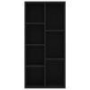 Book Cabinet 50x25x106 cm Engineered Wood – Black