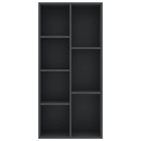 Book Cabinet 50x25x106 cm Engineered Wood – Grey