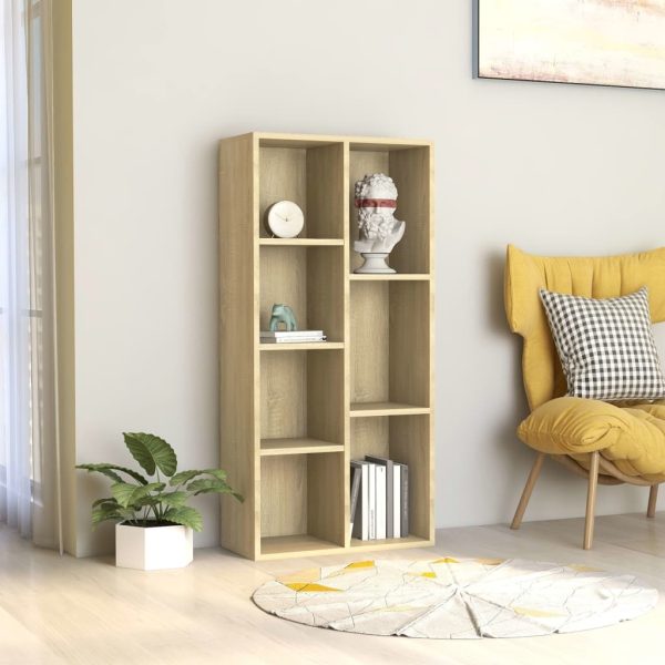 Book Cabinet 50x25x106 cm Engineered Wood – Sonoma oak