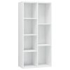 Book Cabinet 50x25x106 cm Engineered Wood – High Gloss White