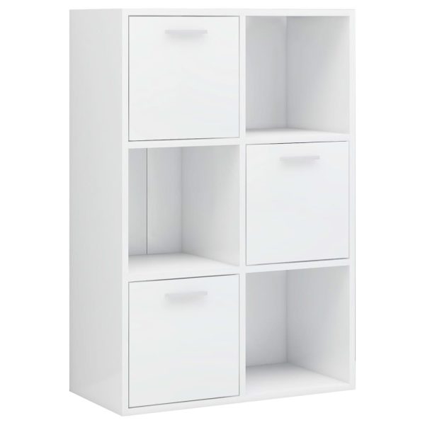 Storage Cabinet 60×29.5×90 cm Engineered Wood – High Gloss White