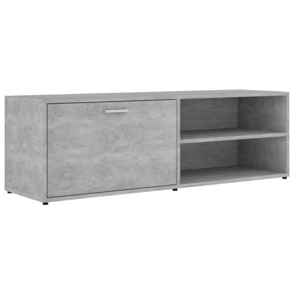 Bookham TV Cabinet 120x34x37 cm Engineered Wood – Concrete Grey