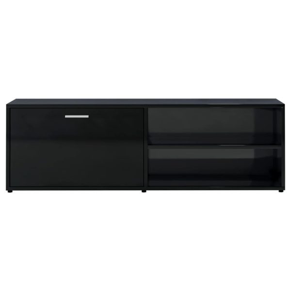 Bookham TV Cabinet 120x34x37 cm Engineered Wood – High Gloss Black