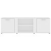 Cramlington TV Cabinet 120x34x37 cm Engineered Wood – White