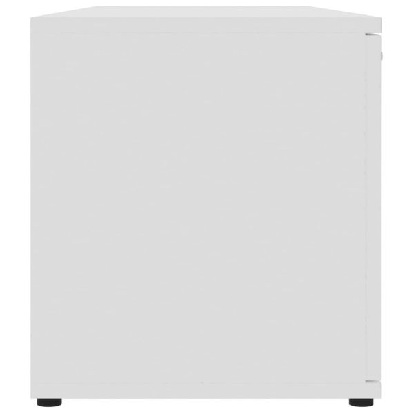 Cramlington TV Cabinet 120x34x37 cm Engineered Wood – White
