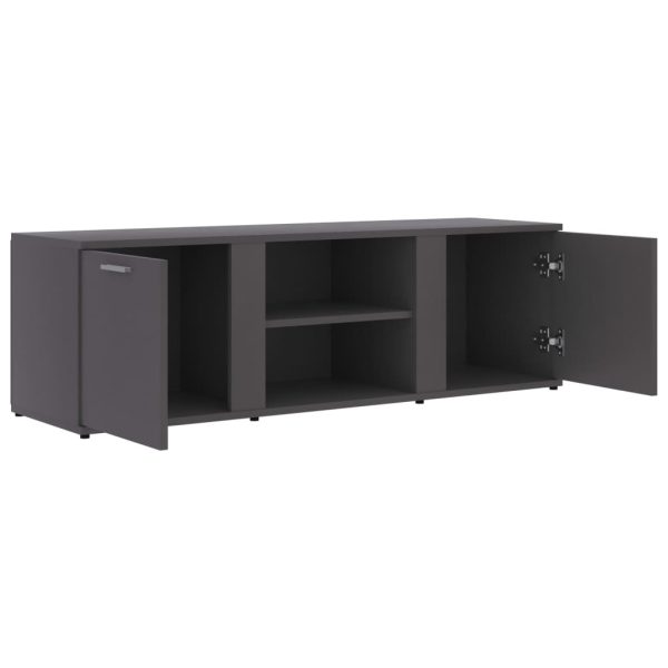 Cramlington TV Cabinet 120x34x37 cm Engineered Wood – Grey