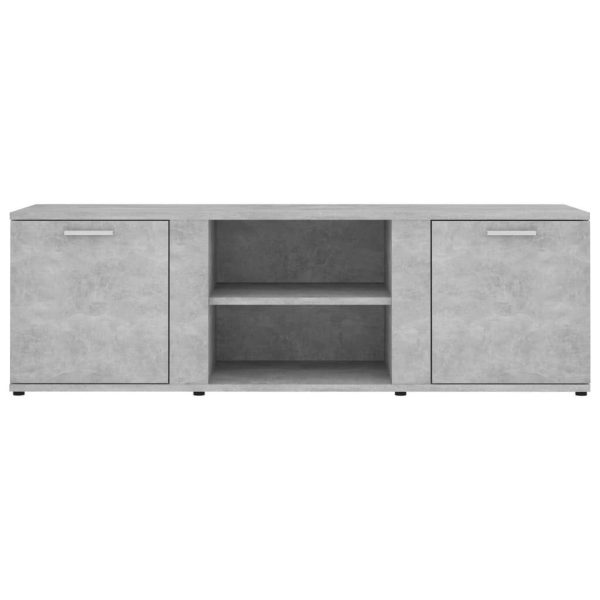 Cramlington TV Cabinet 120x34x37 cm Engineered Wood – Concrete Grey