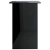 Desk 90x50x74 cm Engineered Wood – High Gloss Black