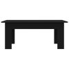 Coffee Table 100x60x42 cm Engineered Wood – Black
