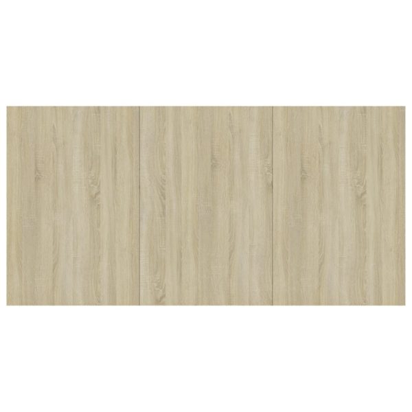 Dining Table Engineered Wood – 160x80x76 cm, Sonoma oak