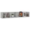 CD Wall Shelf 100x18x18 cm Engineered Wood – Concrete Grey