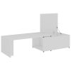 Coffee Table 150x50x35 cm Engineered Wood – White