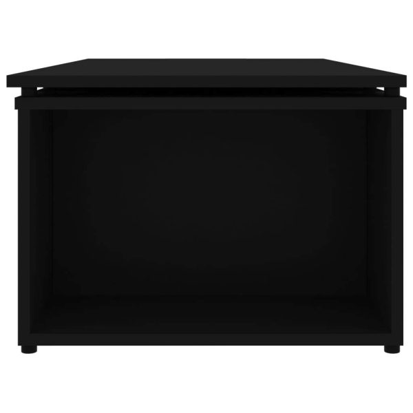 Coffee Table 150x50x35 cm Engineered Wood – Black