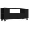 Wenatchee TV Cabinet 120x35x48 cm Engineered Wood – Black