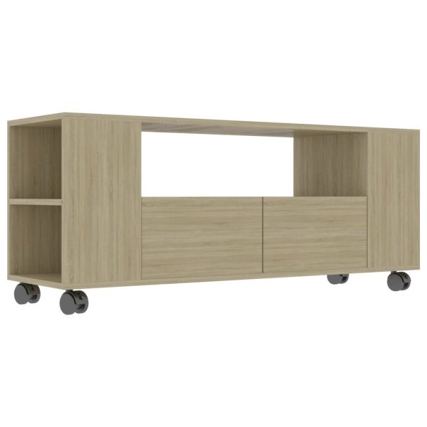 Wenatchee TV Cabinet 120x35x48 cm Engineered Wood – Sonoma oak