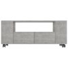 Wenatchee TV Cabinet 120x35x48 cm Engineered Wood – Concrete Grey