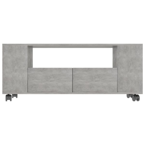 Wenatchee TV Cabinet 120x35x48 cm Engineered Wood – Concrete Grey