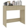 Desk 80x40x75 cm Engineered Wood – Sonoma oak