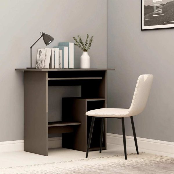 Desk 80x45x74 cm Engineered Wood – Grey